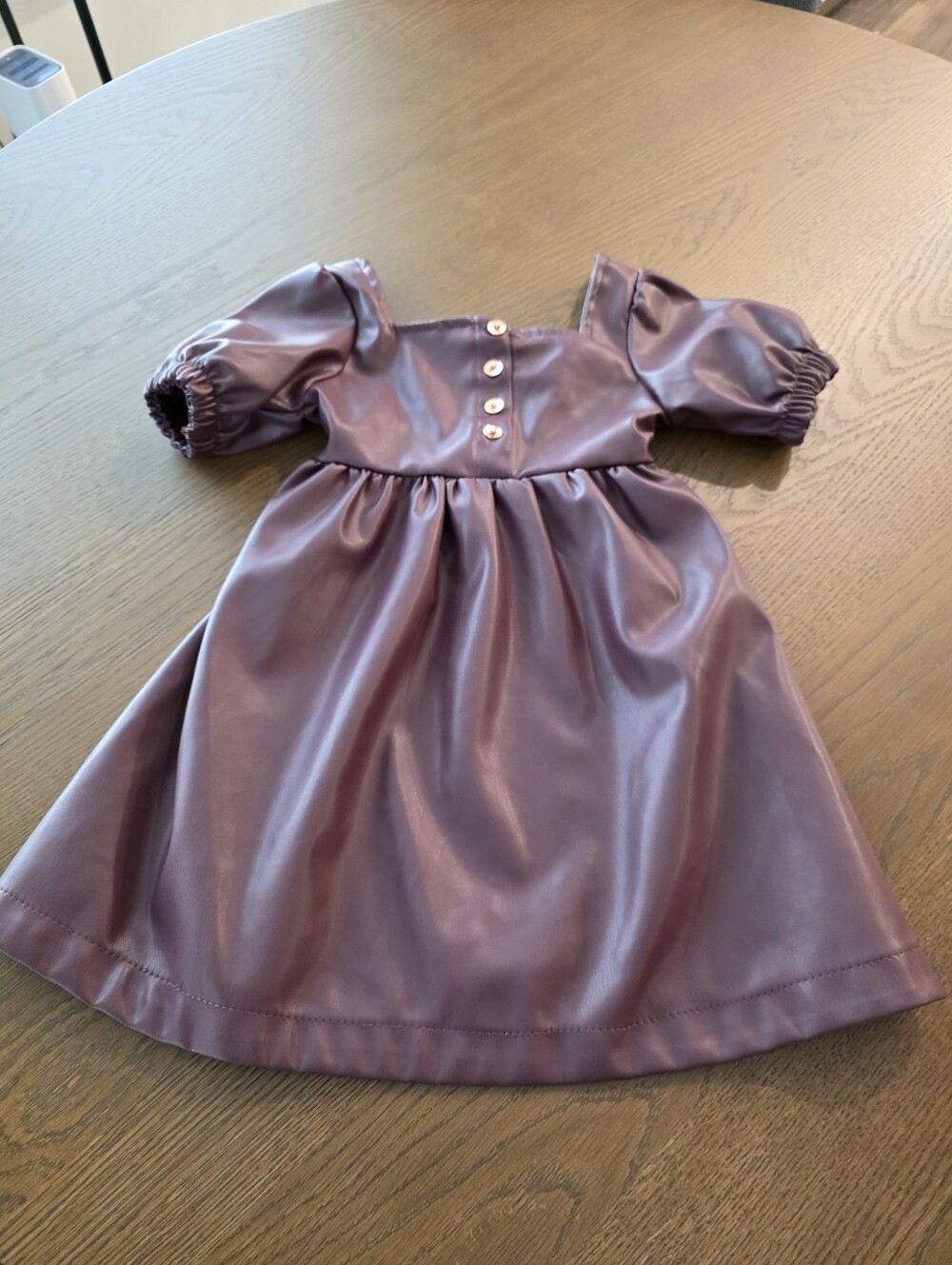 Vince Camuto Faux Leather Purple Dress Girls Size 4